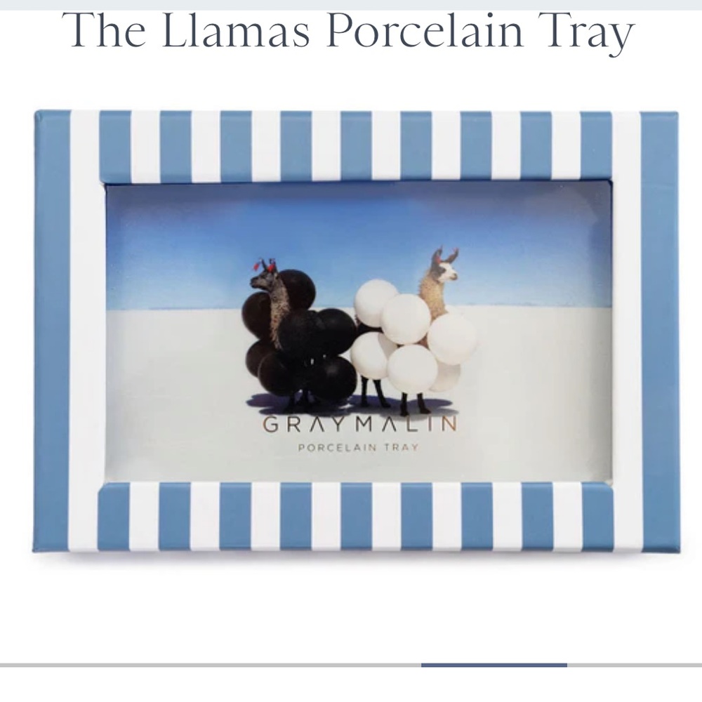 Gray Malin | Llamas Porcelain Trinket Tray